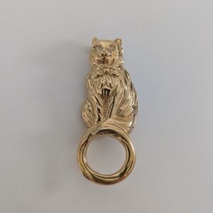 Vintage Avon Gold Cat Brooch